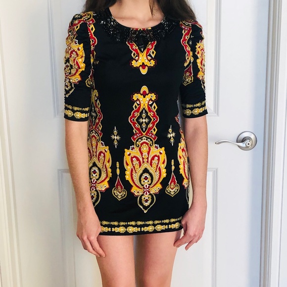 VINTAGE Mini Dress With Beading Detail🖤 - Picture 1 of 6